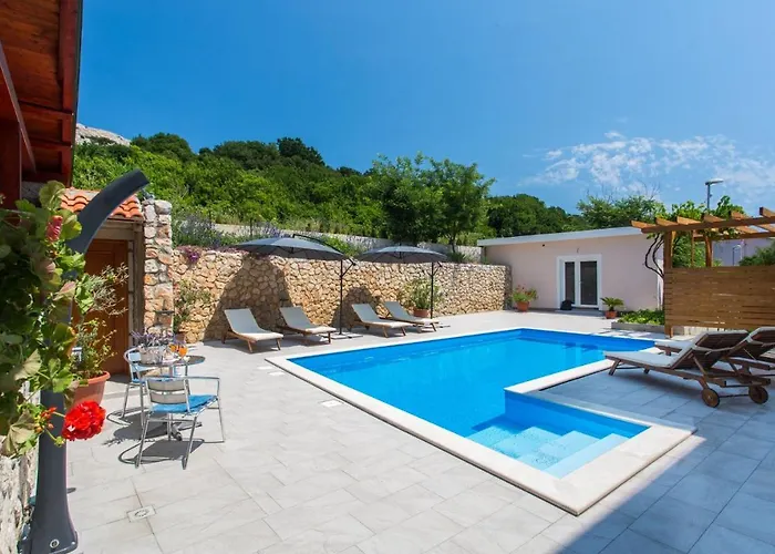 Apartmán With A Swimming Pool Baska, Krk - 5354 Baška